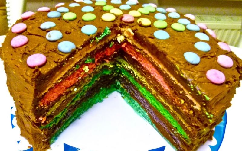 Regenbogen Kuchen