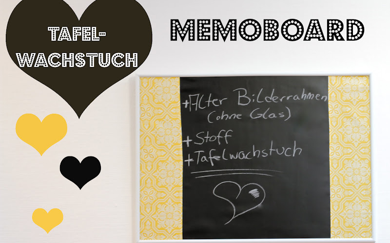 Memoboard aus Tafelwachstuch