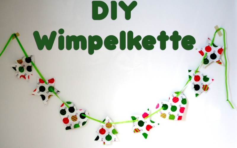 DIY: Wimpelkette – ohne Nähen und zum Wenden