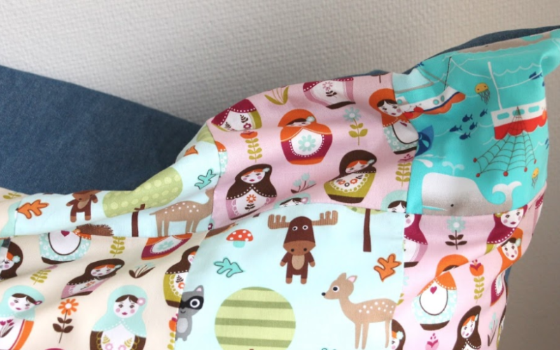 Patchwork-Sitzsack für Kinder