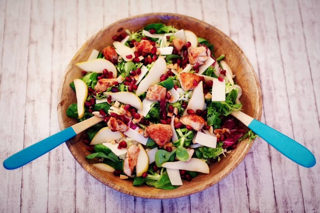 Fruchtiger Salat mit Putenfilet und Trüffel-Honig-Dressing - Pech ...