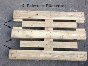 Palettenmöbel Rückwand