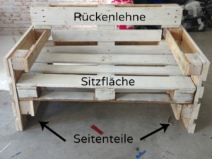 Sitzbank aus Paletten