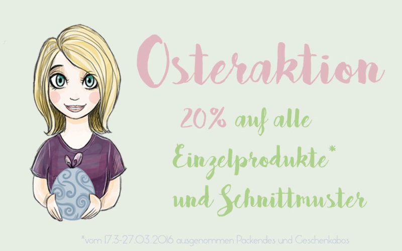 Osterspecial – 20% auf Schnittmuster und Einzelprodukte im Shop