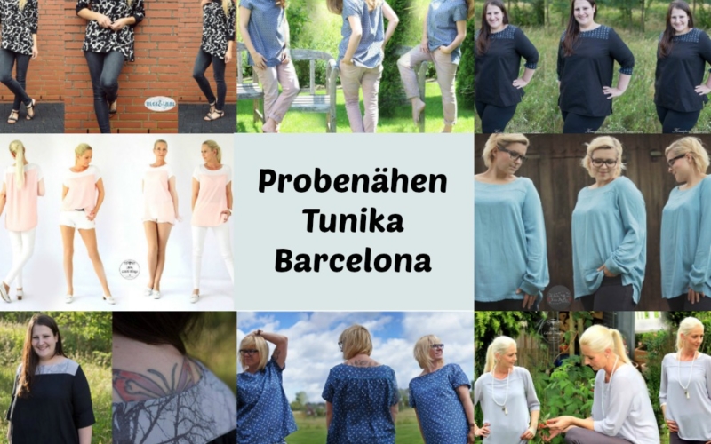 Probenähergebnisse Tunika Barcelona