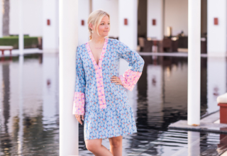 DIY – Unsere Tunika Capri als Kleid, und wie man bei nicht ganz weichen Stoffen die Taille betonen kann