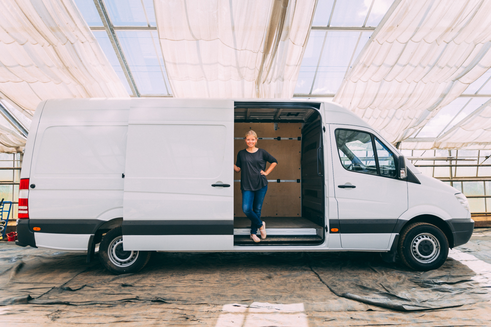 Planung des Ausbau eines Wohnmobils mit Grundriss für die Möbel